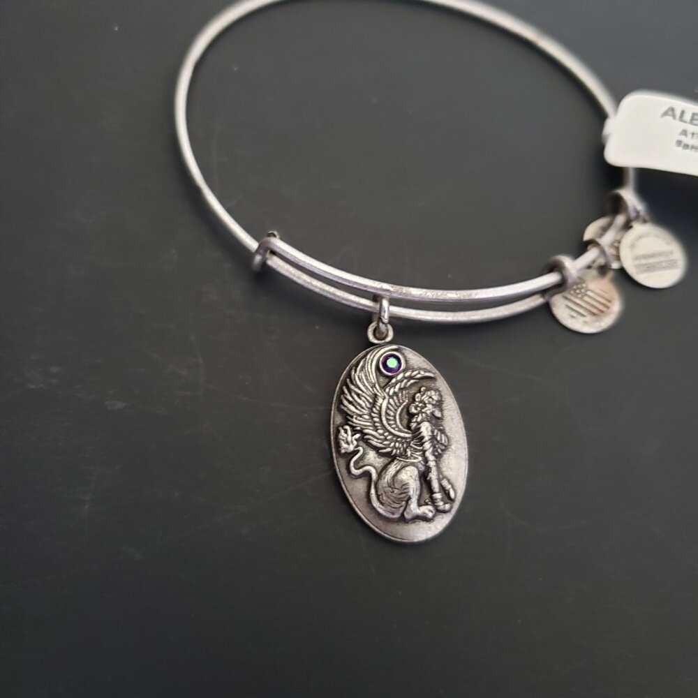 NWT Alex and Ani Silver Sphinx Bracelet Bangle  723